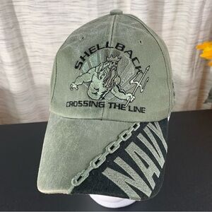 Eagle Crest U.S.Navy gray/green and black Shellback hat.